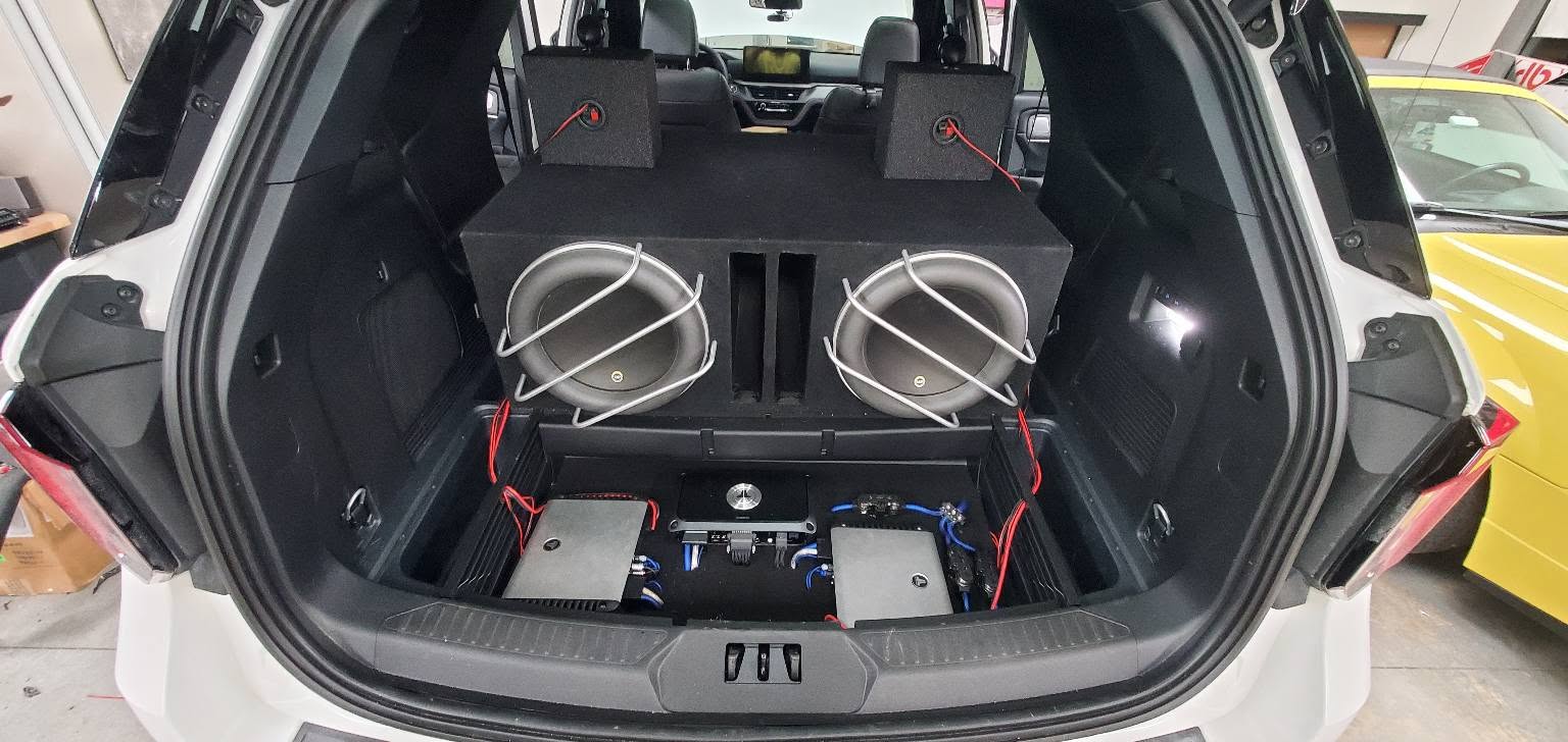 Custom subwoofer and amp install